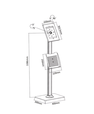 iPad Floor standing (lockable) - Simtek World