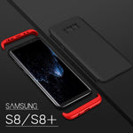 Ultra thin Slim Hard Case 360° Protective Cover For Samsung Galaxy S8 (Red Black) - Simtek World