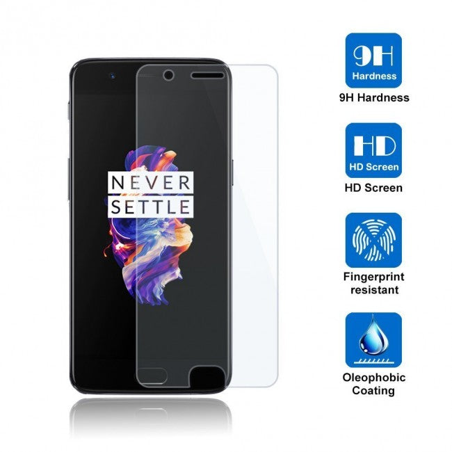 Oneplus 5 Tempered Glass Screen Protector (White) - Simtek World