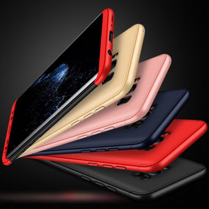 Ultra thin Slim Hard Case 360° Protective Cover For Samsung Galaxy S8 (Red Black) - Simtek World