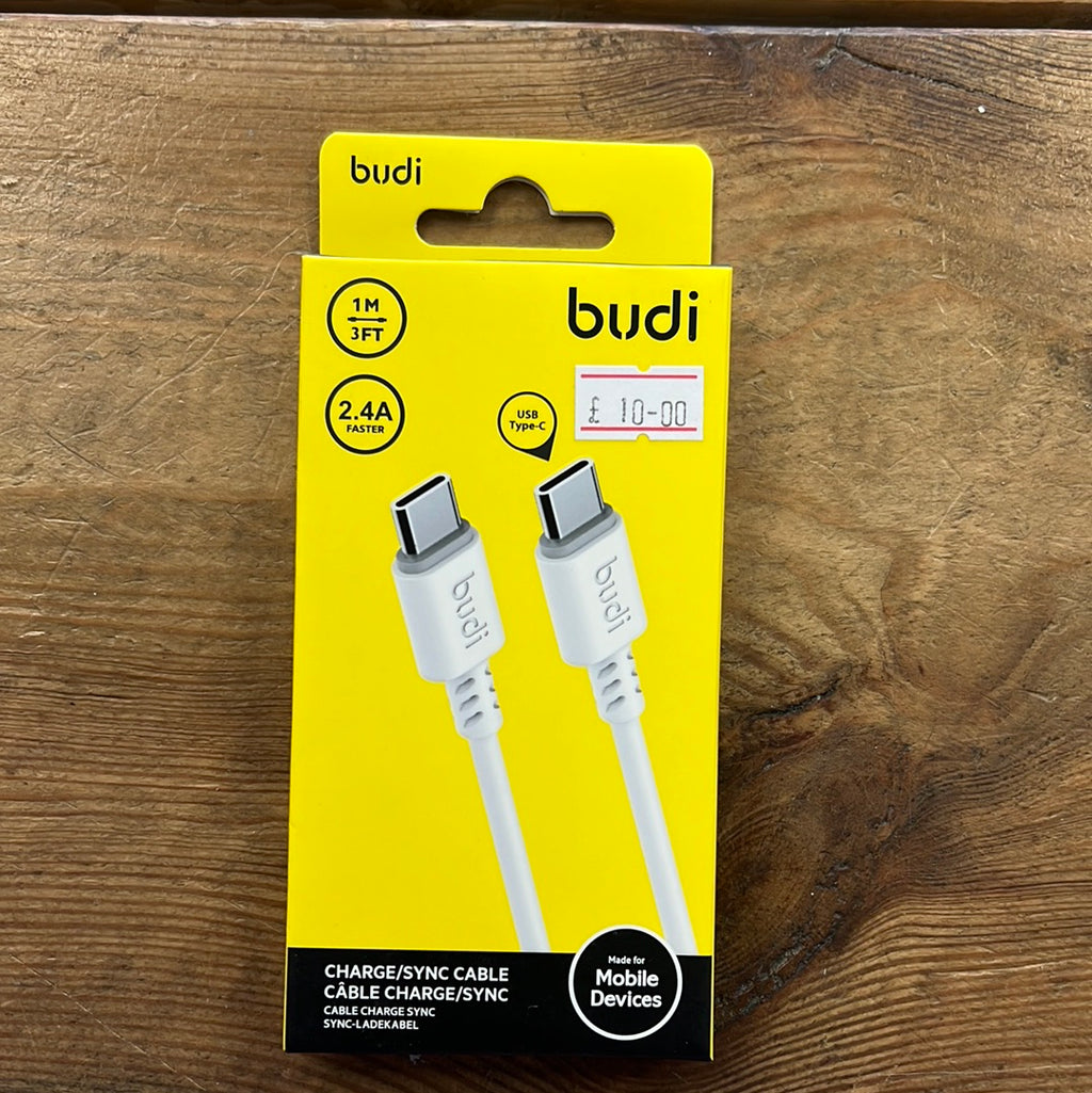 Budi Cable 1M Braided Type C to Type C