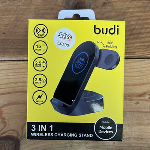 Budi 3 in 1 Wireless Charging Stand