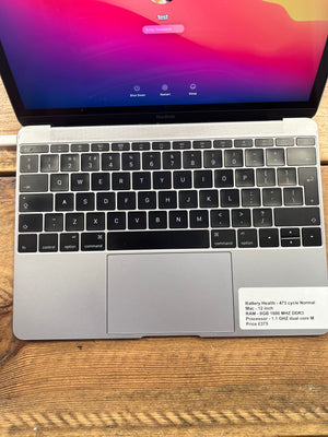 Macbook 12 inch - 8GB - Retina - Space Grey