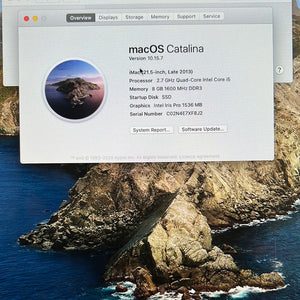 iMac - 21.5 inch - 500gb SSD- 8gb RAM