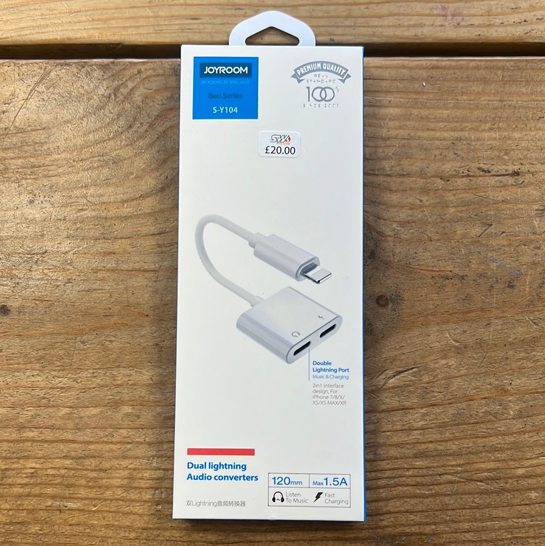 JOYROOM S-Y104 Dual Lightening Cable Port Cable