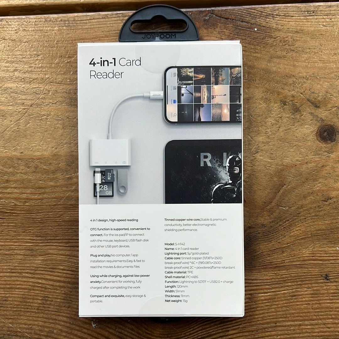 JOYROOM S-H142 4 in 1 Card Cable Reader