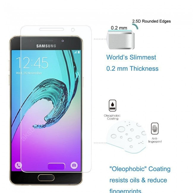 Samsung Galaxy A5 Tempered Glass 9H Screen Protector (Ultra Clear) - Simtek World